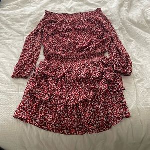 Michael by Michael Kors Off the Shoulder ruffle floral dress size L